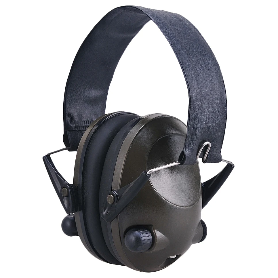 Electronic Ear Protection Hunting Ear Muff Anti-Noise Headset Hearing Ear Protection Headphone for Hunting,Green afbeelding