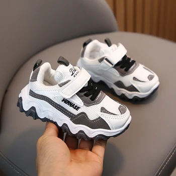 

Kids Boys Girls Sneakers Breathable Anti-Slip Letters Children Casual Shoes Baby Soft Soled Shoes 8
