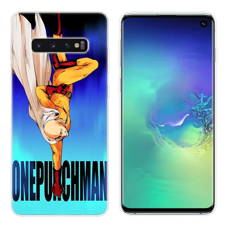 Роскошный силиконовый чехол с Аниме One Punch Man для Samsung Galaxy Note 10 Pro 9 8 M10 M20 M30 M40 S8 S9 S10 Plus