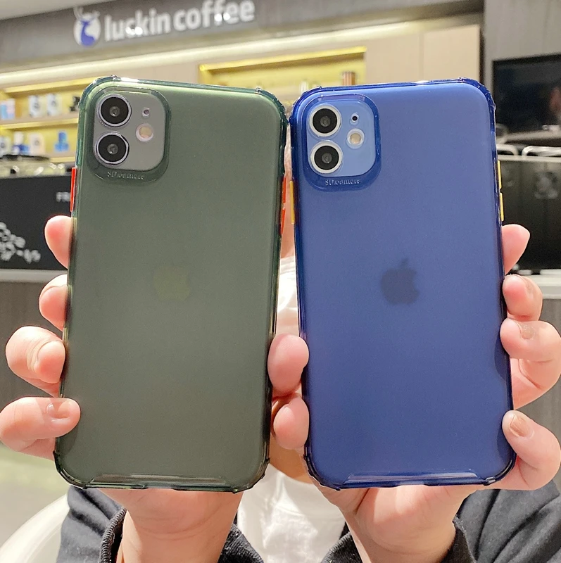 Роскошный чехол для iPhone 11 Pro XR XS MAS X 7 8 6S 6 PLUS противоударный Прозрачный мягкий