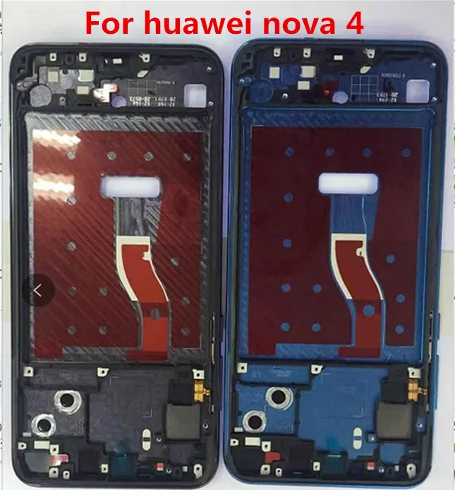 

for Huawei Nova 4 Replacement Parts Front Housing LCD Frame Bezel Plate with Side Keys for Huawei Nova 4 for Huawei nova 4