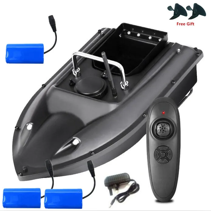 UK Plug 3 battery Новая высокоскоростная умная рыбацкая лодка RC C18 500M с двойным ночным светом с фиксированной скоростью, автоматическая подача, радиоуправляемая лодка корабль с беспроводным управлением - Цвет: UK Plug 3 battery