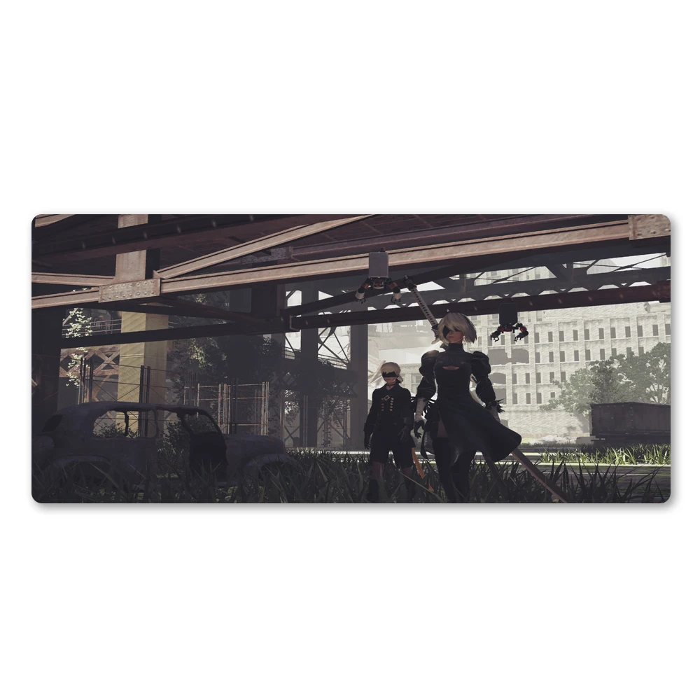 Nier игровой коврик для мыши профессиональный геймерский компьютер XL коврик для мыши резиновый моющийся большой Настольный коврик для геймера Рождественский подарок