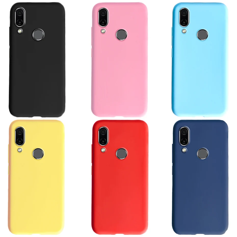 Candy Color Silicone Back Cover - Soft and Protective Phone Case