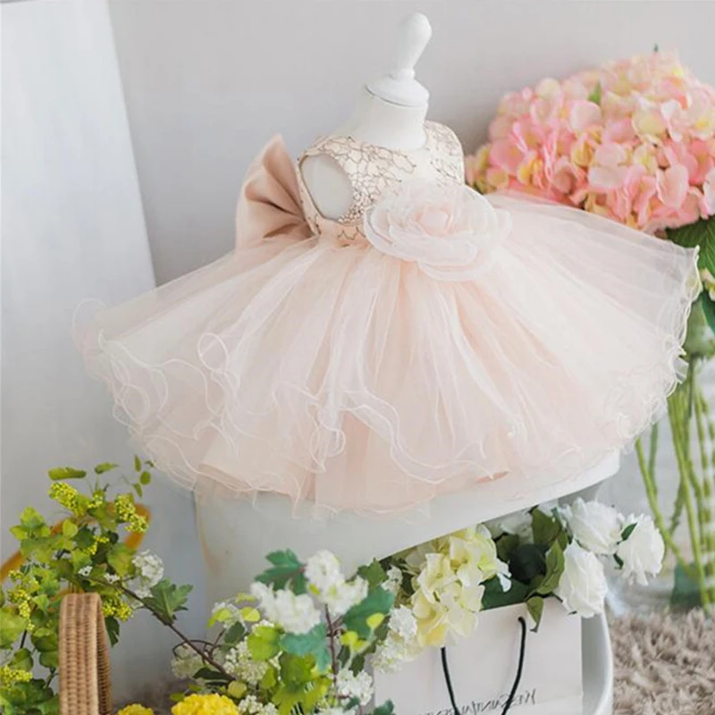 pink newborn gown