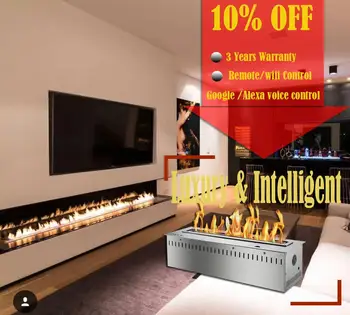 

Inno living fire 48 inch real fire intelligent smart ethanol electric smart burner