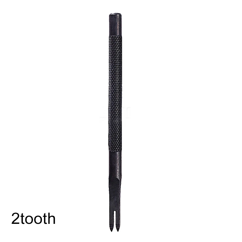 4mm 2tooth Швейные ударные материалы для домашнего шитья металлические 3 мм/4 мм аксессуары для кожаного ремня ручной работы портативные кожаные дыроколы - Цвет: 4mm 2tooth