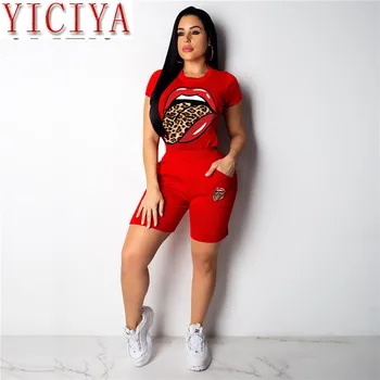

Plus Size New 2020 High Quality American Clothes Reduction Casual Daily Fashion Short Sleeve Short Pants Tracksuits 2 Piece Set