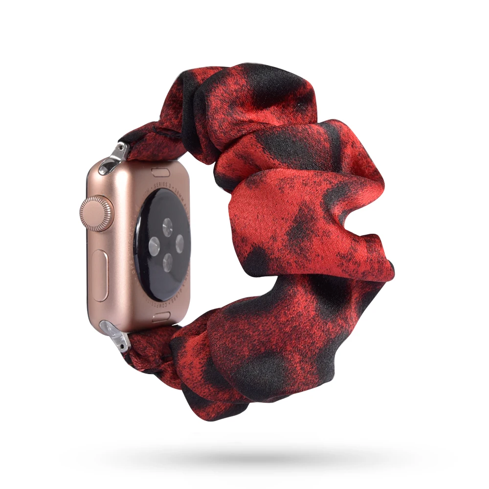 Растягивающийся эластичный ремешок для часов Apple Watch 38 мм/40 мм 42 мм/44 мм Повседневный женский браслет для девочек для iwatch - Цвет ремешка: 64