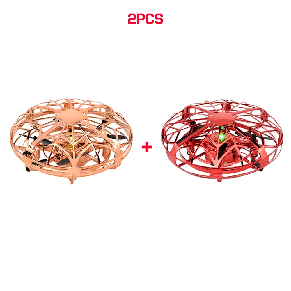 2PCS Red Gold