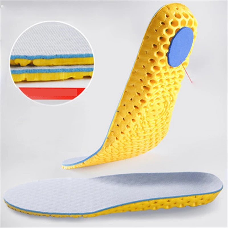Memory Foam Insoles Orthopedic Insoles Mesh Deodorant Breathable  For Shoes Sole