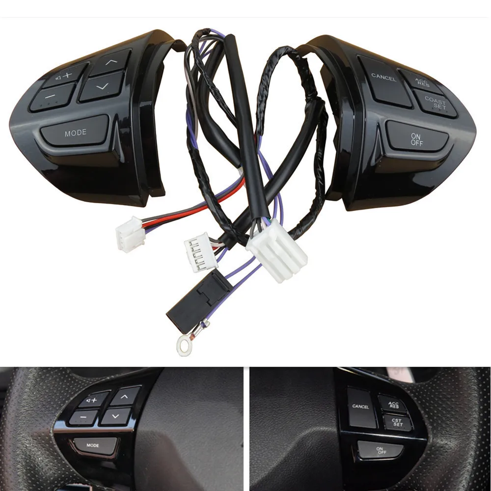 Black Steering Wheel Volume Sound Button FOR Mitsubishi ASX Multi function Car steering wheel