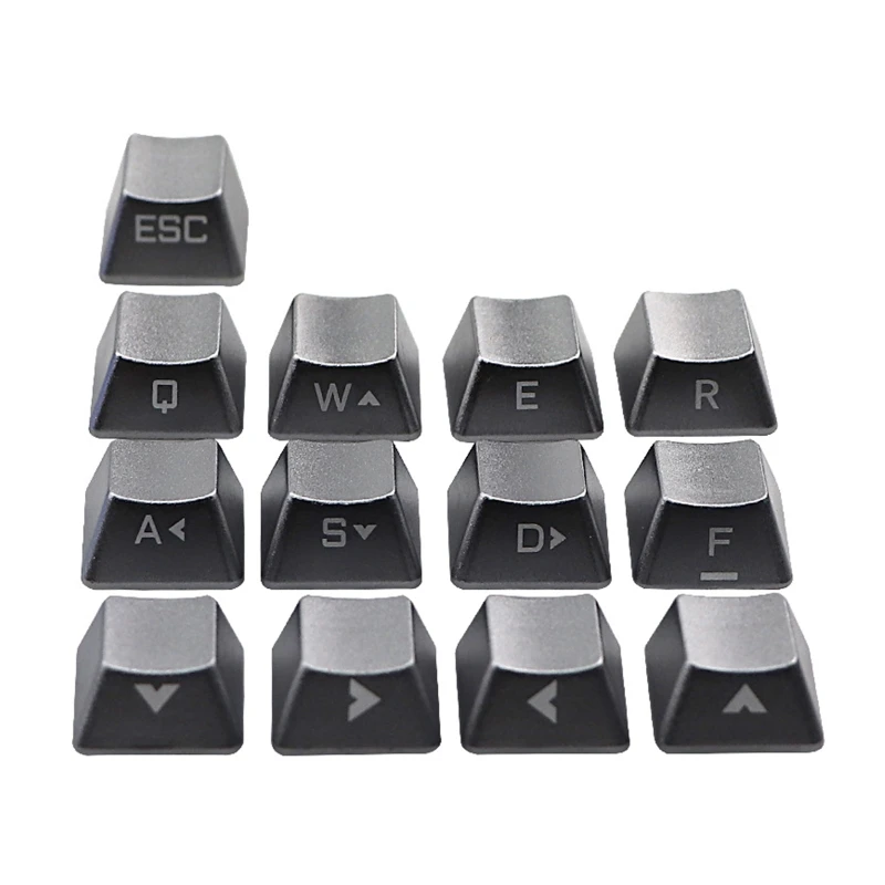

Replaceable No Words Mechanical Keyboard Metal Keycaps ESC QWERASDF Arrow Cross Shaft Key Cap