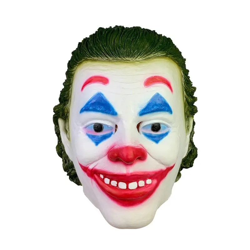 Halloween Scary Movie Clown Mask Joker Frank Latex Mask Full Face Covered Cosplay Mask For Festival Masquerade Party Props - Цвет: D