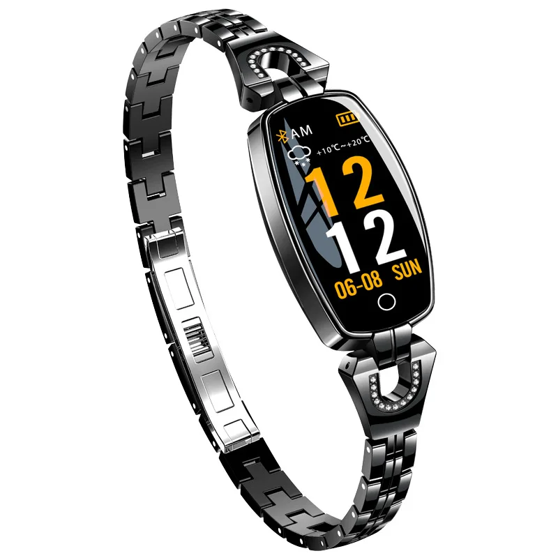 

H8 Women's Color Screen Smart Bracelet a Healthy Measurement Heart Rate Sphygmomanometer Step Sports Ring IP67 Waterproof a Gene