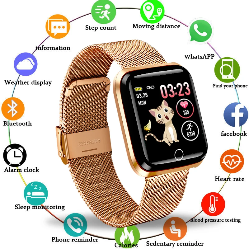 $16.99 Lige New Smart Sport Watch Women Smart Watch Men Heart Rate Blood Pressure Monitor Fitness Tra
