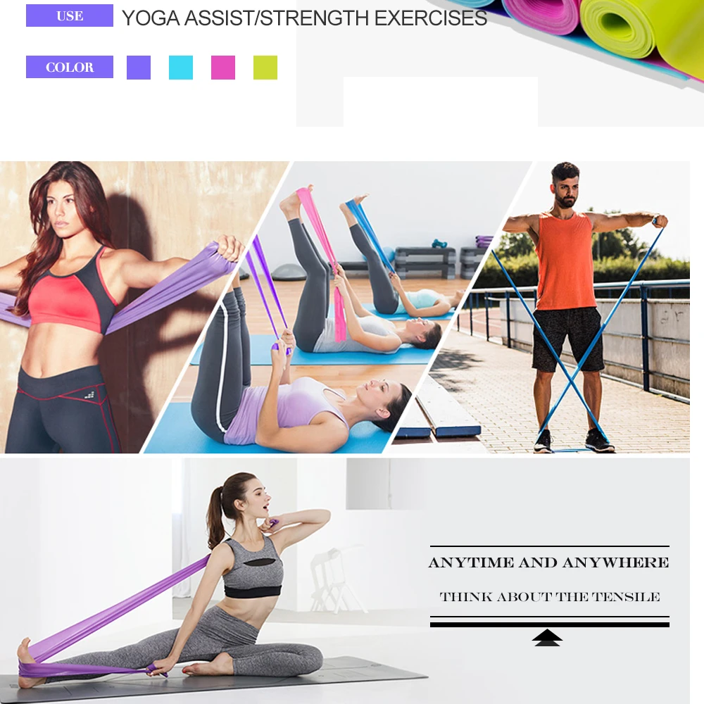 HANDISE Super Exercise Band 7 ft. Long Latex Free Resistance Bands