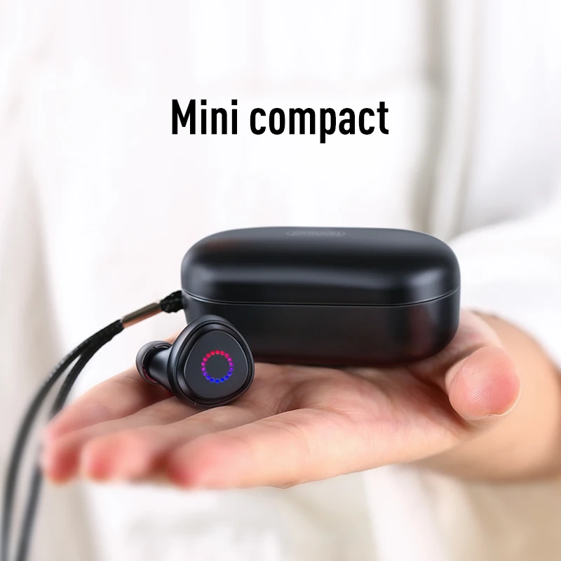Joyroom новые TWS TL1 Bluetooth стерео Спортивные Беспроводные гарнитуры IPX7 водонепроницаемый Сенсорный контроль черный и белый для IOS и Android