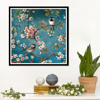 

DIY Cross Stitch Oil Painting Landscape Plant Embroidery Sewing Handwork Needlework for Beginner Cross Stitch Home Decor DA60SZX