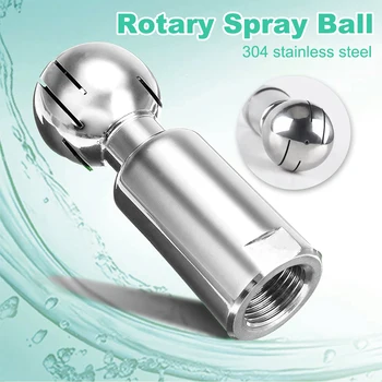 

Thread Stainless Steel Spray Ball CIP Tank Cleaning Rustproof 360 Rotary Washing Durable Fitting Sanitary Easy Install Practical