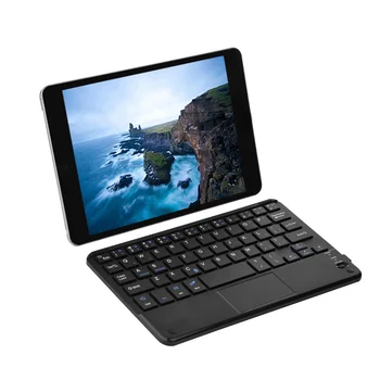 

Black Ultra-Slim Mini Wireless Bluetooth Keyboard with Touchpad for Windows PC Android Tablet