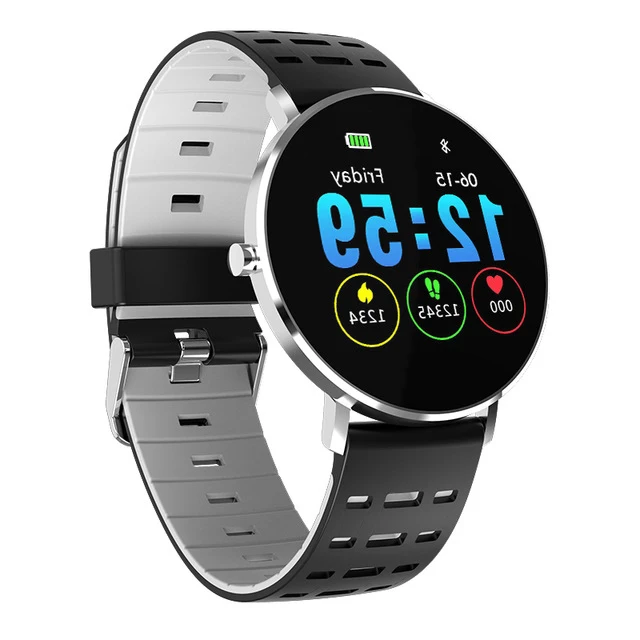 L6 Smart Watch Waterproof Android Smart Watch Bluetooth Fitness Tracker Wristband Heart Rate Swimming Ip68 Call Reminder Gray