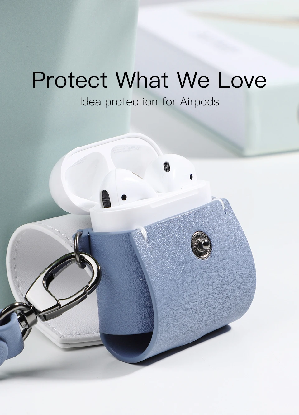 KUULAA роскошный беспроводной зарядный чехол для Аксессуары для airpods кожаный защитный чехол для Apple Airpod Air Pods Pod Coque Funda