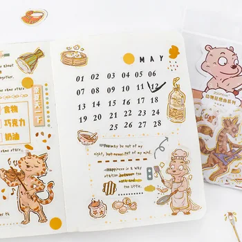 

20set/1lot Kawaii Stationery Stickers Animal Diary Decorative Mobile Stickers Scrapbooking DIY Craft Stickers