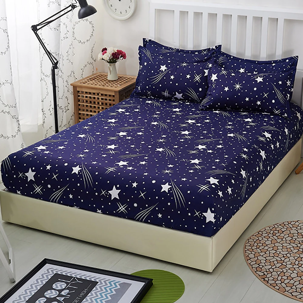 Lychee Полосатый плед постельные простыни пододеяльник Printd полиэстер кровать наматрасник домашний текстиль для близнецов полный размер queen