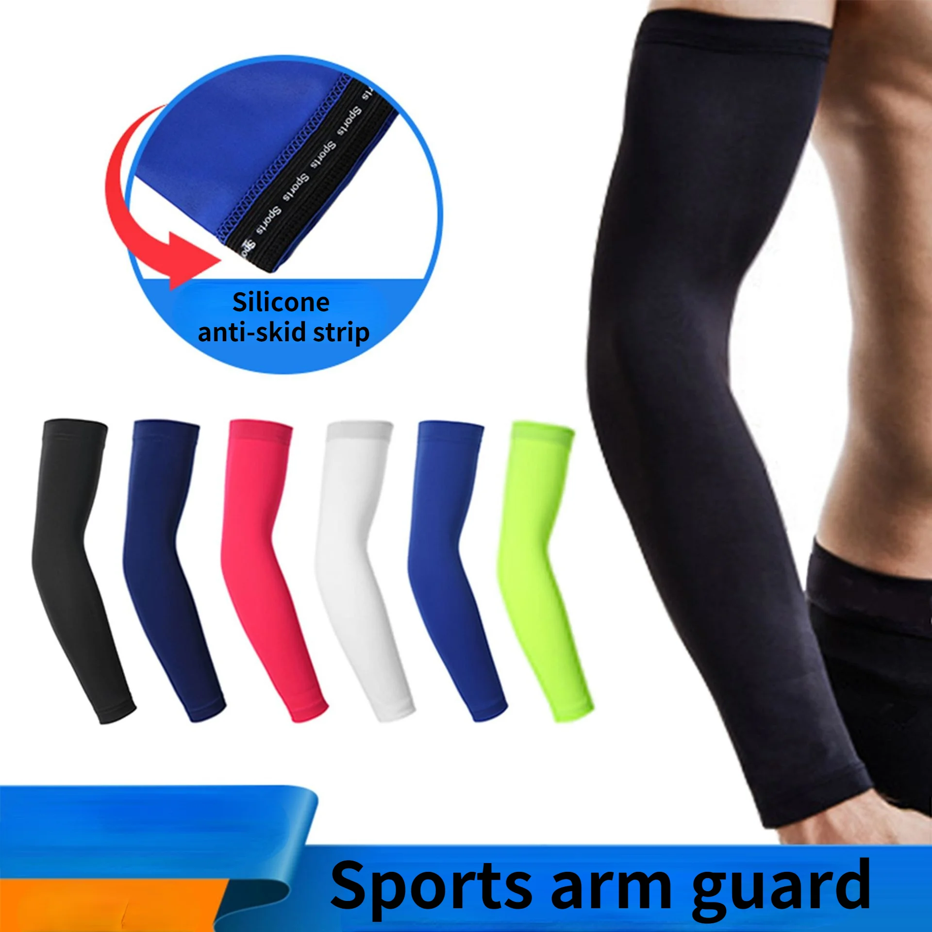 Unisex Arm Sleeves Cover UV Sun Protection Outdoor Sports Riding Arm Warmer 