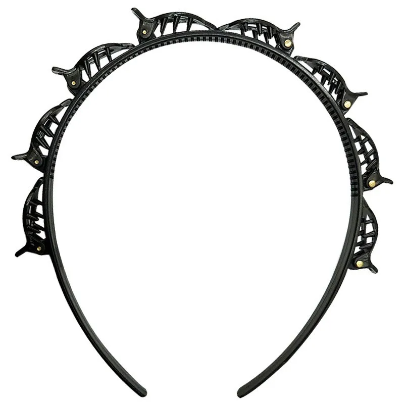 Hoop Braider Hair-Clip Styling-Tools Air-Weave-Head Wisp Brown Black DIY Multi-Storey