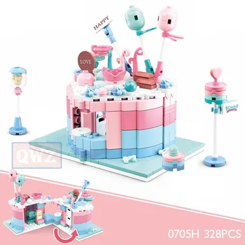 

Mini City Street Food Building Block Friends Creator Ice Cream Bricks Miniature Food Girls Kids Education Toy Gift