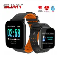 A6 Смарт часы с монитором сердечного ритма фитнес-трекер кровяное давление Smartwatch водонепроницаемый для Android IOS PK Q8 V6 S9