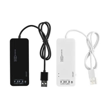 

USB 2.0 Charger Hub Stereo Headphone Microphone Jack 7.1CH Sound Card Adapter