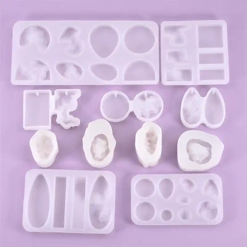 JAHEMU Weihnachten Resin Silikon Form Silikon Anh/änger Epoxidharz Form Resin Mold f/ür DIY Anh/änger Making Tool 6pcs