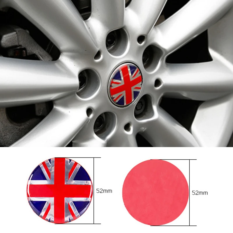 

Car Wheel Center 52MM Hub Cap Rim Cover decoration For BMW MINI Clubman Car Modification Accessories Car Styling 4pcs/set