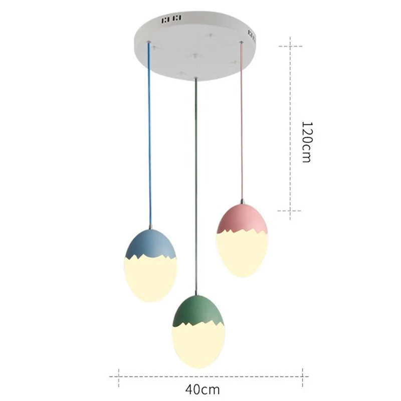 3 lights circular Новинка красочная, в форме яйца светодиодный подвесной светильник s Современный Креативный комбинированный Железный стеклянный подвесной светильник милый домашний Декор Светильник - Цвет корпуса: 3 lights circular