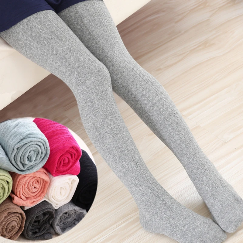 Spring Autumn Cotton Leg Warm Kid Baby Girls Stockings Knitted Kids Pantyhose Children Tights for Baby Girls 2-10T ballet tights children socks children tights