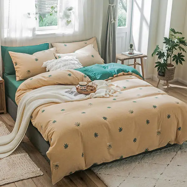 

Wholesale 1 Pcs Dormitory Bed Set Duvet Cover Quilt Cover Comforter Cover Pillowcase Queen King Full Twin Size 200*230cm Edredon