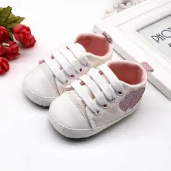Классические парусиновые кроссовки для новорожденных мальчиков и девочек; спортивная обувь для новорожденных; мягкая подошва;