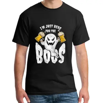 

Customize alcohol beer drinking ghost halloween spooky tee t shirts mens big size s~5xL cool normal
