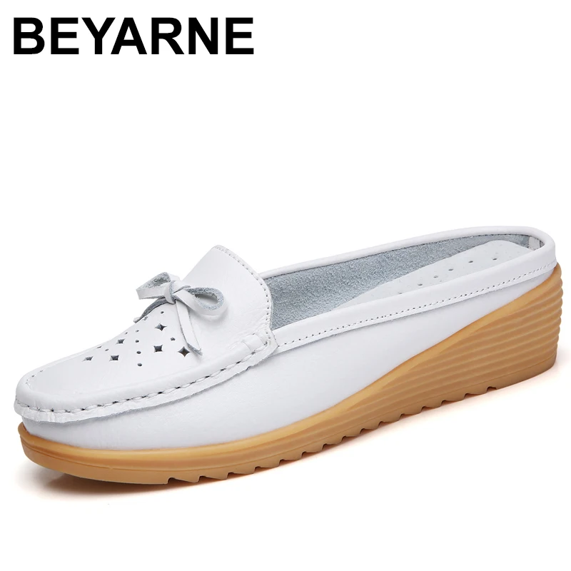 Босоножки BEYARNEWomen из натуральной кожи Нескользящие на платформе лето 2019 | Обувь