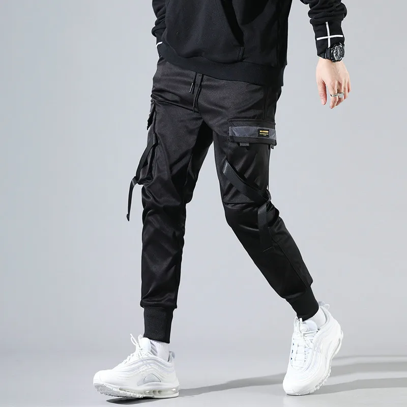 

Mens Cargo Pants Elastic Multiple Pocket Military Male Trousers Outdoor Joggers Pant Joggers Trousers Fashion Harajuku Men Pants