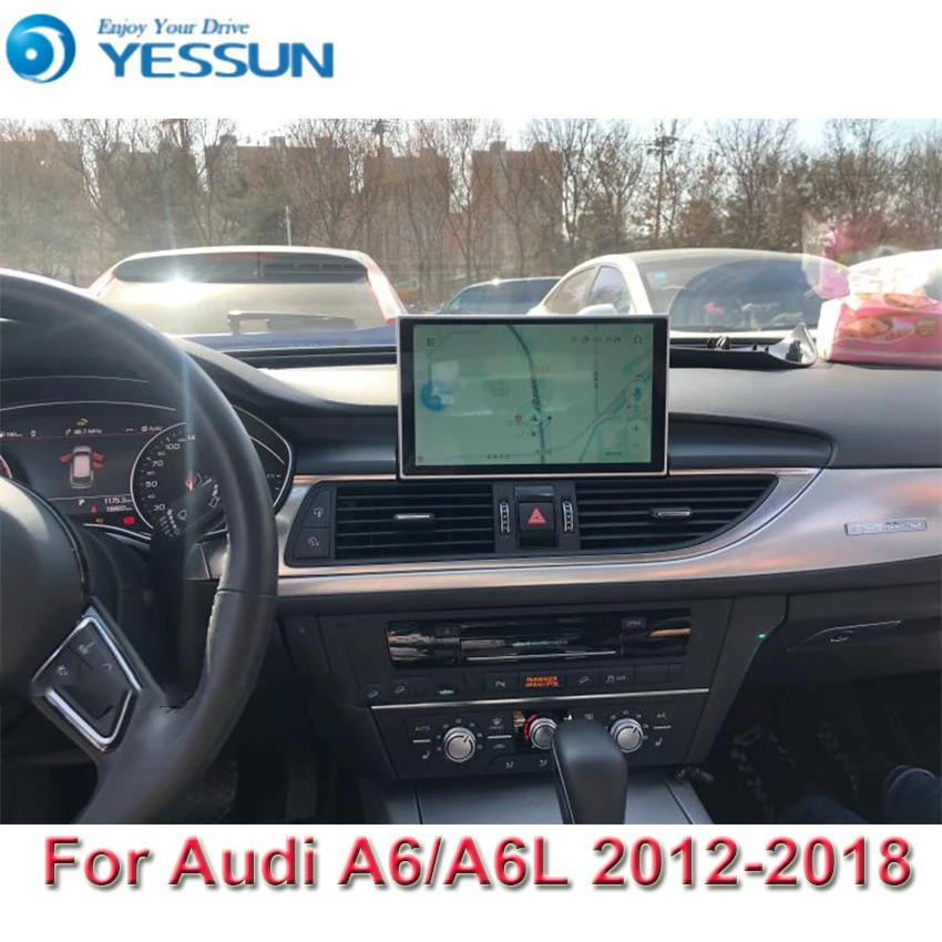 Автомобильный Android мультимедийный плеер для Audi A6/A6L 2012- gps навигация большой экран Авто Радио Bluetooth Поддержка Carplay