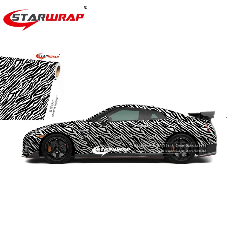 Star wrap черная белая матовая камуфляжная виниловая пленка ролл для грузовик, Джип, кроссовер графическая подошва камуфляжная виниловая пленка полноразмерный автомобильный стикер - Название цвета: 020