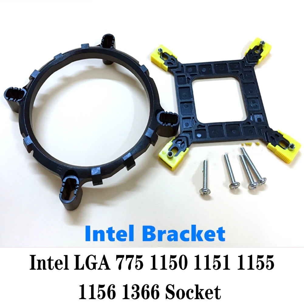 Piezas de ordenador, soporte de Base para enfriador de CPU y plano trasero para LGA 1150, 1151, 1155, 1156, 1366, soporte para ventilador de refrigeración Intel|Ventiladores y refrigeración| - AliExpress