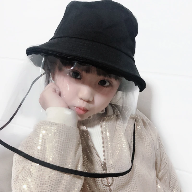 

Kids Multi-function Protective Cap epidemic preventionProtective Hat Eye Protection Windproof Hat Anti-saliva Face Cover Mask