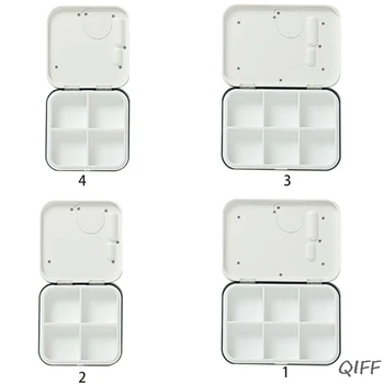 

6/4 Grids Dusproof Mini Pill Box Reminder Drug Alarm Electronic Timer Organizer