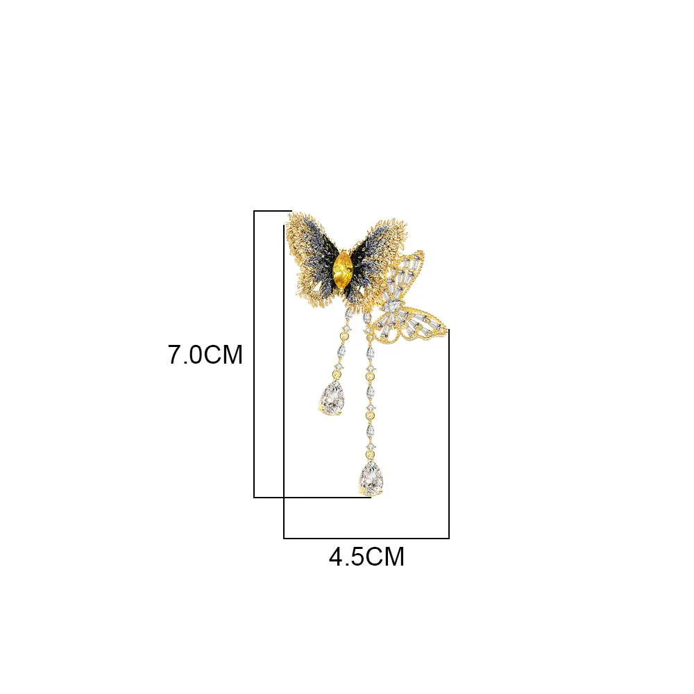 Viennois брошь в виде бабочки для женщин, классическая декоративная брошь в виде животного