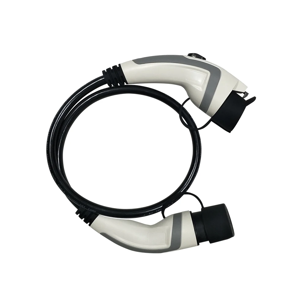 

YKS-ESNES 32A EV Plug 1 phase Type 1 to Type 2 with 1M Black extension cable